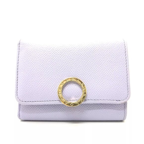 BVLGARI Compact Wallet with Zipper Coin Compartment Trifold wallet - Picture 1 of 11